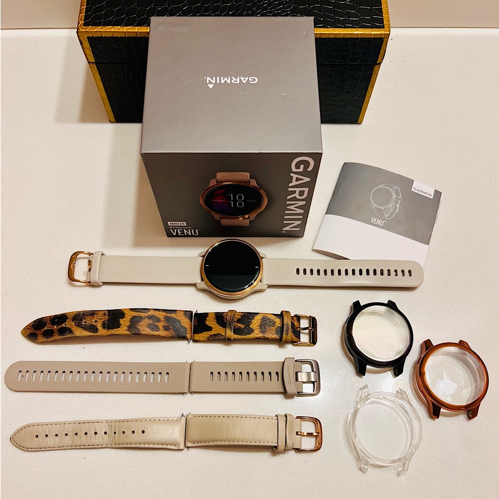 Garmin VENU with additional accessories
